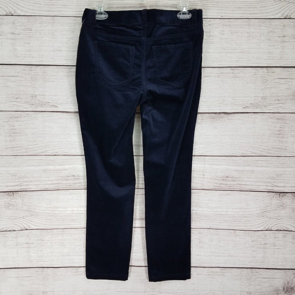 NWT Brooks Brothers Corduroy Pants Straight Blue Womens 2 Preppy Work Casual - Picture 2 of 8